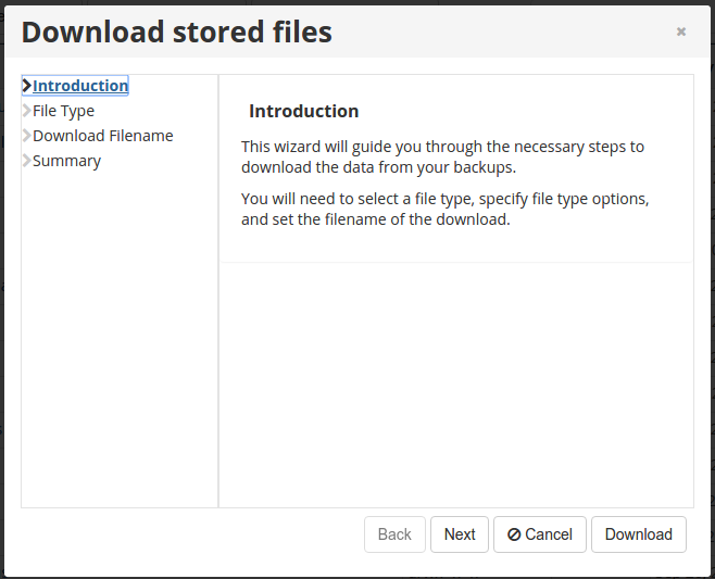 Download stored files - Introduction