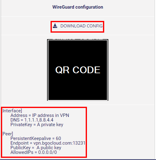 BGOCloud VPN Wireguard