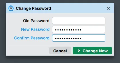 CHR Password change